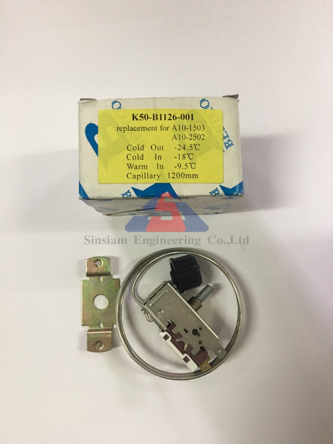 คอนโทรล K50-A1126 เทอร์โมตู้แช่แข็งป้ายเหลือง "ARUKI" 1 บริษัท สินสยามเอ็นจีเนียริ่ง จำกัด คอนโทรล K50-A1126 เทอร์โมตู้แช่แข็งป้ายเหลือง "ARUKI"
